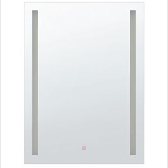 Beliani Beliani - Espejo Led De Pared 70 X 90 Cm Rectangular Moderno Vintage Ba&ntilde;o Maquillaje Dormitorio Martinet