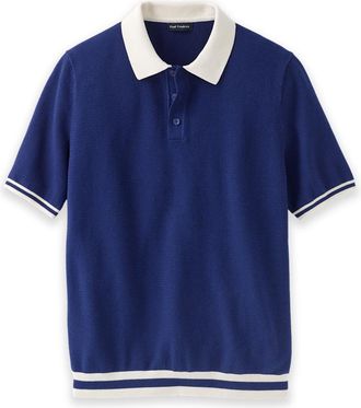 Paul Fredrick Cotton Three Button Polo