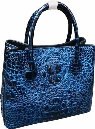 Generic tote handbag for women Authentic Alligator Skin Female Purse Lady Three-way Green Handbag Genuine Crocodile Leather Womens Single Shoulder Bag