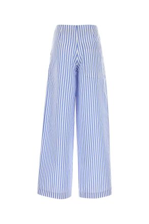 Philosophy di Lorenzo Serafini Womens Embroidered Poplin Pant Fantasiablu Exterior: Polyester Cotton Pantaloni