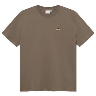 Dedicated T-Shirt Stockholm Perch EMB T-Shirt f&uuml;r Herren | braun