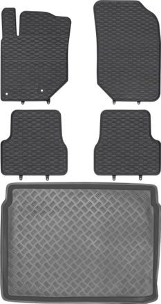 OEM Peugeot 2008 Ii Crossover (desde 2019) - Juego De Alfombrillas De Goma Para Coche + Alfombrilla Para Maletero