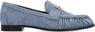 Fendi Schoenen, Dames, Blauw, 36 EU, Leer, Instappers