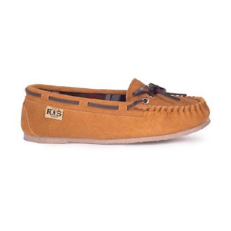 Cloud Nine Women Rjs Unlined Driving Moccasin In Chestnut