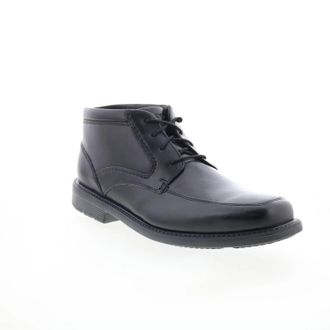 Rockport Mens Leader 2 Leather Chukka Boots In Black