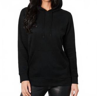 French Kyss Pullover Hoodie Jacket In Black