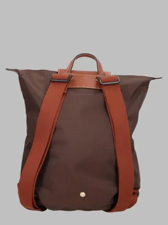 Longchamp Womens Backpack Le Pliage Original Brown Polyamide Backpacks
