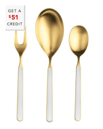 Mepra 3Pc Fantasia Ice Serving Set With $51 Credit