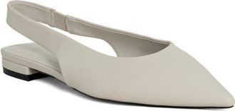 Shushop Amelia Slingback Flat in Bone at Nordstrom, Size 6.5
