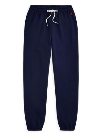 Polo Ralph Lauren drawstring-cuffed track pants - women - Cotton/Polyester - L - Blue