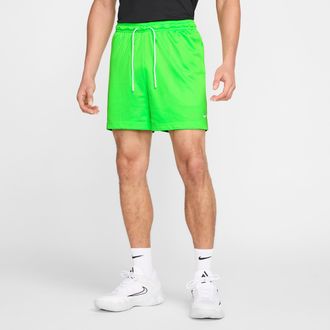 Nike Mens Dri-FIT 5 Mesh Basketball Shorts in Green | HV1880-398