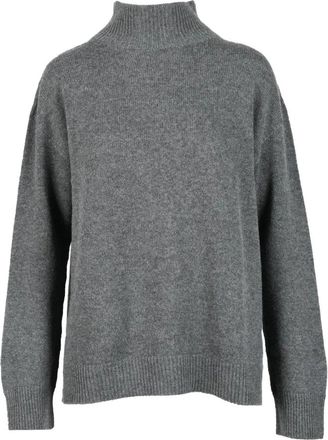 Max Mara Kasjmier Gebreide Trui - Dames - Cashmere truien - Grijs - S - Kasjmier - Truien & Vesten