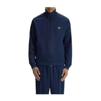 Fred Perry Zip-throughs, male, Blue, Size: XL Zip-through Jacket