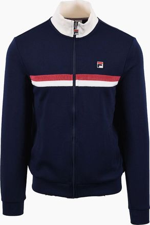 Fila Mens FILA ENRICO TRACK JACKET FILA NAVY/GARDENIA/GARNET - Size: 38