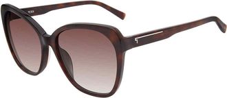 Tumi Brown Gradient Butterfly Ladies Sunglasses STU502 0722 58