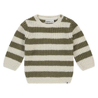 Babyface Stripe Knit Sweater in Army at Nordstrom, Size 18M