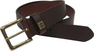 Izod Cut Edge Leather Belt in Brown at Nordstrom Rack, Size X-Large