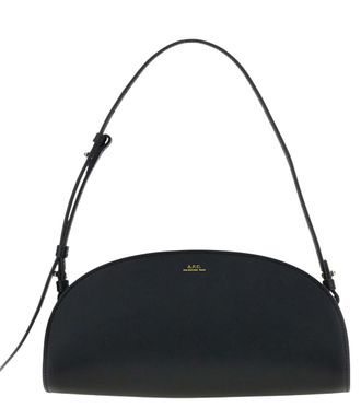 A.P.C. Black Demi-Lune Medium Shoulder bag