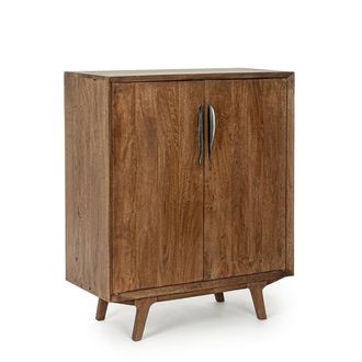 BIZZOTTO Sherman 2-door bar cabinet, brown