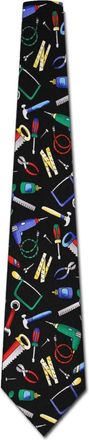 Generic Mens Tool Ties Workshop Handyman Neckties Color2224