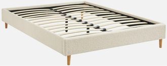 Sweeek Cama Con Somier, Acabado Borreguito