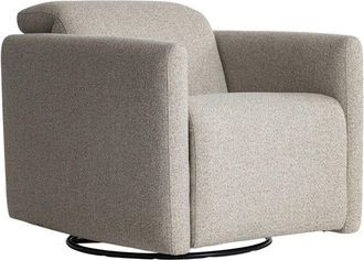 Bernhardt Livvy Fabric Power Motion Swivel Chair