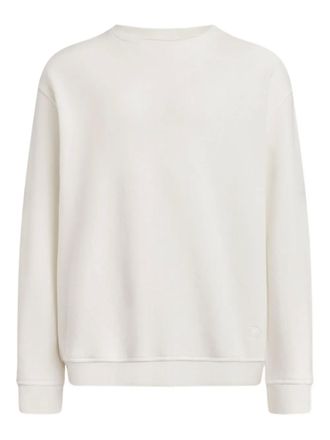 12 Storeez textured crew-neck sweatshirt - men - Cotton - M - White