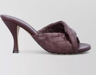 Bottega Veneta leather intrecciato mules