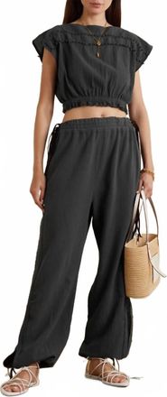Caravana Kanalsin Crop Top In Black