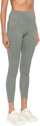 adidas by Stella McCartney Groene Logo Leggings voor Vrouwen - Dames - Trainingsleggings - Groen - L - Fitness