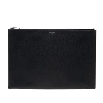 Saint Laurent Pre-owned Clutches, female, Black, Size: ONE SIZE Pre-owned Vintage Clutch