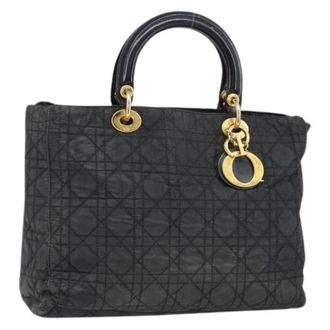 Dior Pre-owned Nylon Handtas - Dames - Vintage Handtas - Zwart - ONE Size - Nylon - Vintage