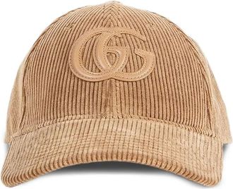 Gucci corduroy logo baseball hat - Neutrals