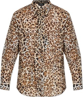 Dsquared2 Heren, Overhemden, Bruin, Maat: S Katoen