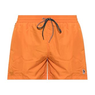 Paul Smith Heren, Badkleding, Oranje, Maat: L Poliester