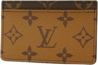 Louis Vuitton Pre-owned Wallets, female, Brown, Size: ONE SIZE Pre-owned Card Case