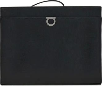 Ferragamo Clutch Gancini - Nero