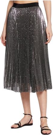 Max Mara Max Mara Grey Sequin Midi Skirt Size L