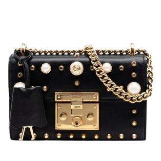 Gucci Pre-owned Shoulder Bags, female, Black, Size: ONE SIZE Pre-owned Crossbody Bag
