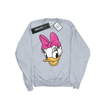 Disney Dames/Dames Daisy Eend Hoofd Geschilderd Sweatshirt (Heide Grijs)