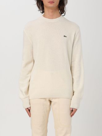 Lacoste Sweater Men color Yellow Cream