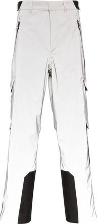 Palm Angels reflective logo-tape ski trousers - men - Polyester/Polyamide/Silicone - M - Silver