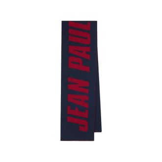 Jean Paul Gaultier Bufanda Logo Intarsia - Accessories - Mujer - Azul - ONE SIZE