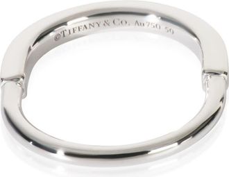 Tiffany & Co. Pre-Owned Tiffany & Co. White Gold Lock Ring