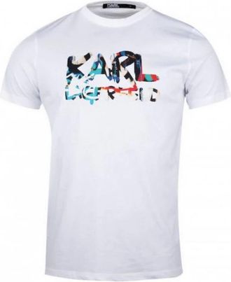 Karl Lagerfeld Casual Katoenen T-shirt - Heren - T-shirts - Wit - L - Katoen - Tops