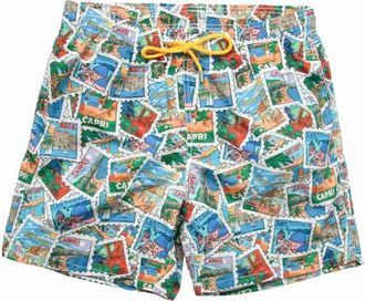 MC2 Saint Barth Postcard Mix Swimshorts - Heren - Strandmode - Veelkleurig - XL - Badmode