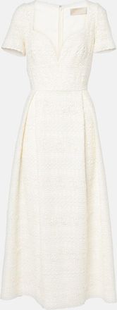 Elie Saab Abito midi in pizzo macramè