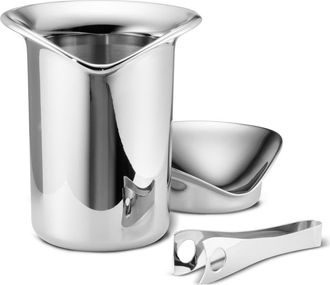 Georg Jensen Wine/Bar Ice Bucket & Tongs Set in Silver at Nordstrom