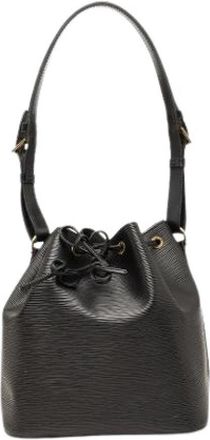 Louis Vuitton Pre-owned Petit Noe Bucket Bag - Dames - Vintage Tas - Zwart - ONE Size - Leer - Vintage