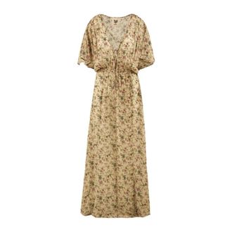Aniye By Elegante Beige Jurk - Dames - Maxi kleedjes - Beige - XS - Kleedjes